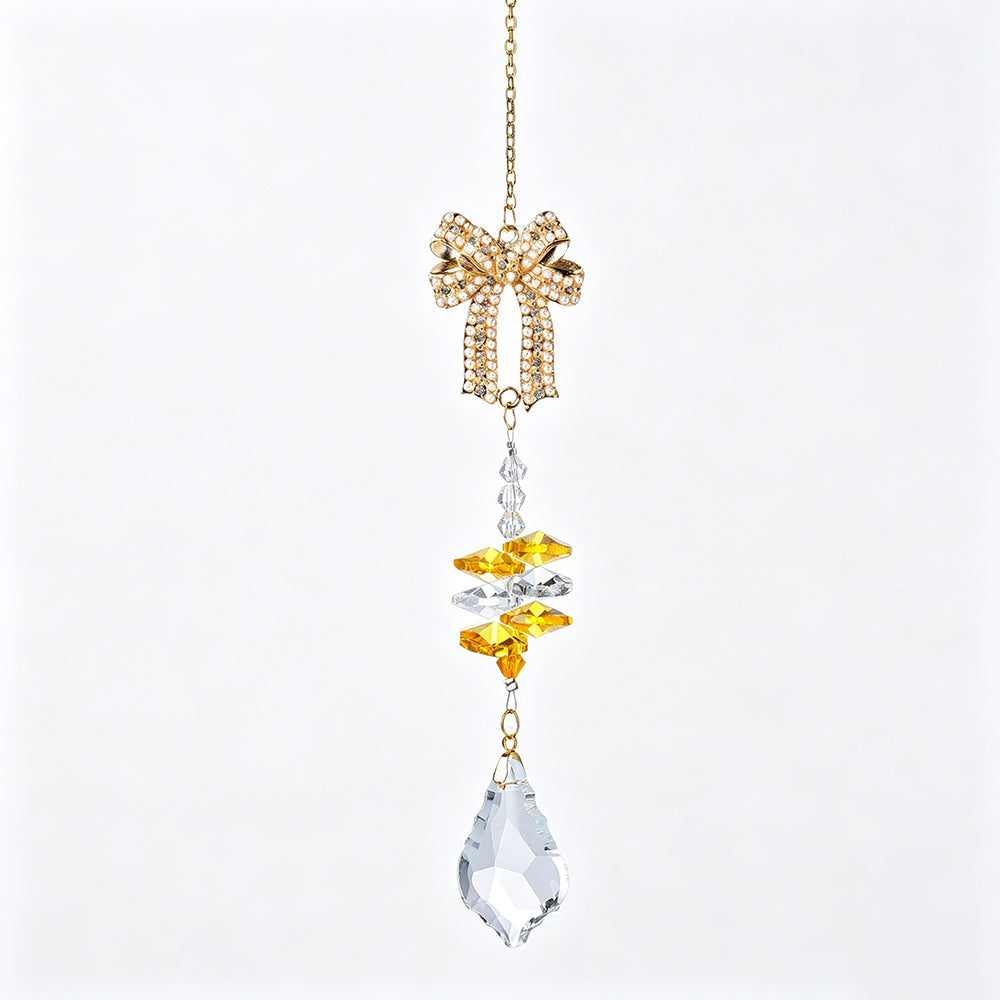 Sparkling Santa Christmas Tree Crystal Hanging Ornament 6H7HLS192