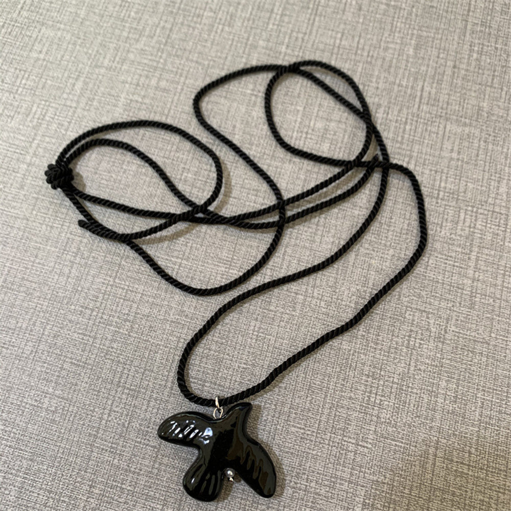 Ceramic Dove Pendant Necklace - DippedShop Wholesale - #9683