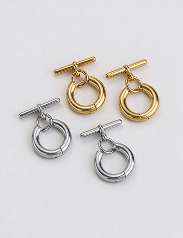 Geometric Hoop Earrings - DippedShop Wholesale - #8163