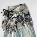 Boho Style Paisley Print Layering Skirt Hip Scarf 6W1SL47