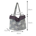 Reversible Polka Dot Tote Bag - DippedShop Wholesale - #7779