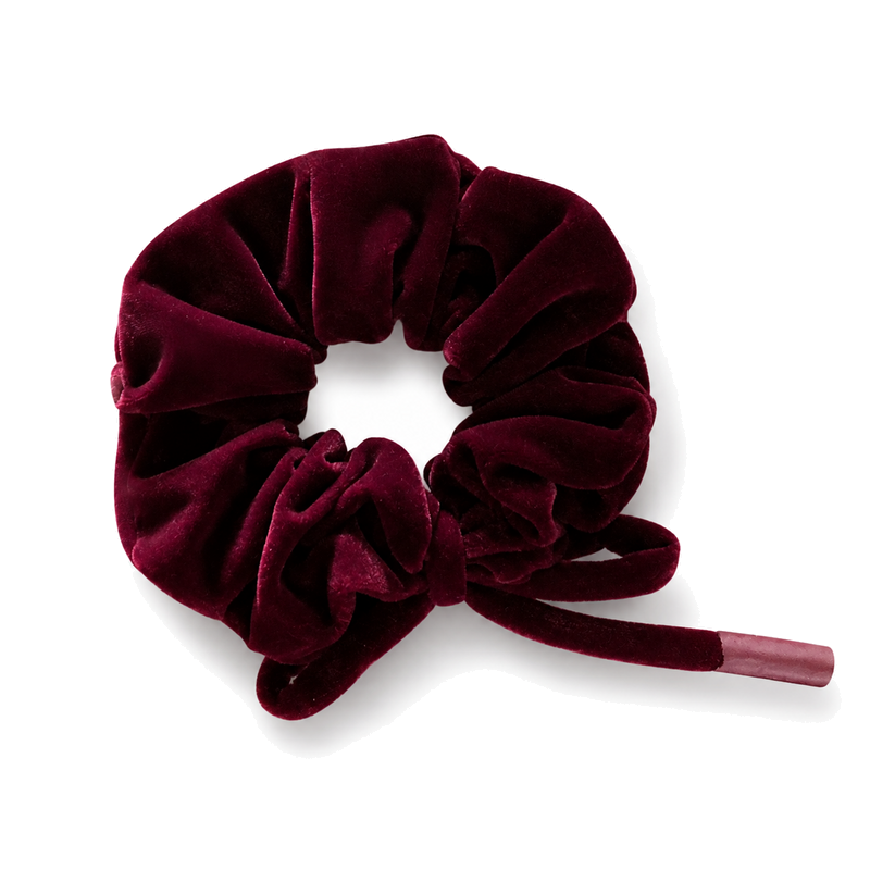 Simple Solid Color Velvet Bowknot Scrunchies 6W6HSR336