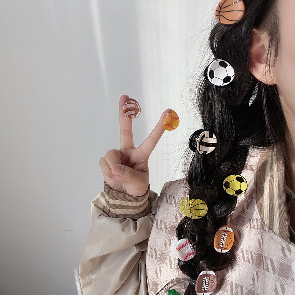 Mini Sports Ball Hair Clip - DippedShop Wholesale - #4099
