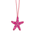 Chic Pearl Rhinestones Starfish Pendant Keychain 6W10BBC805