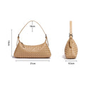 Woven Dumpling Crossbody Bag - DippedShop Wholesale - #4275