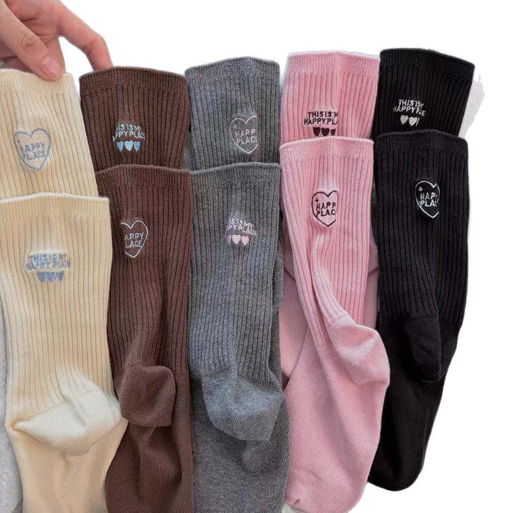Heart Letter Slouchy Socks - DippedShop Wholesale - #7779