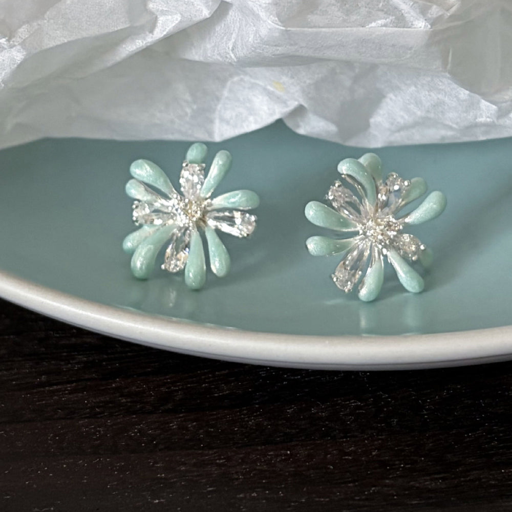Floral Stud Earrings - DippedShop Wholesale - #8835