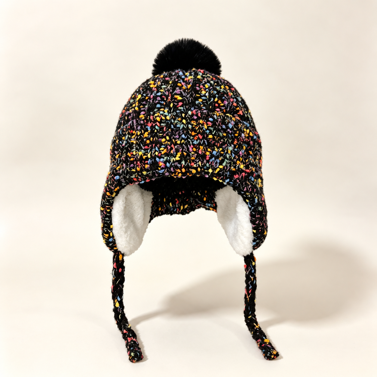 Dopamine Colorful Angora Knit Trapper Hat 6W6HAT656