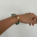 Vintage Flower Pendant Irregular Beaded Bracelet 6W6JBR467