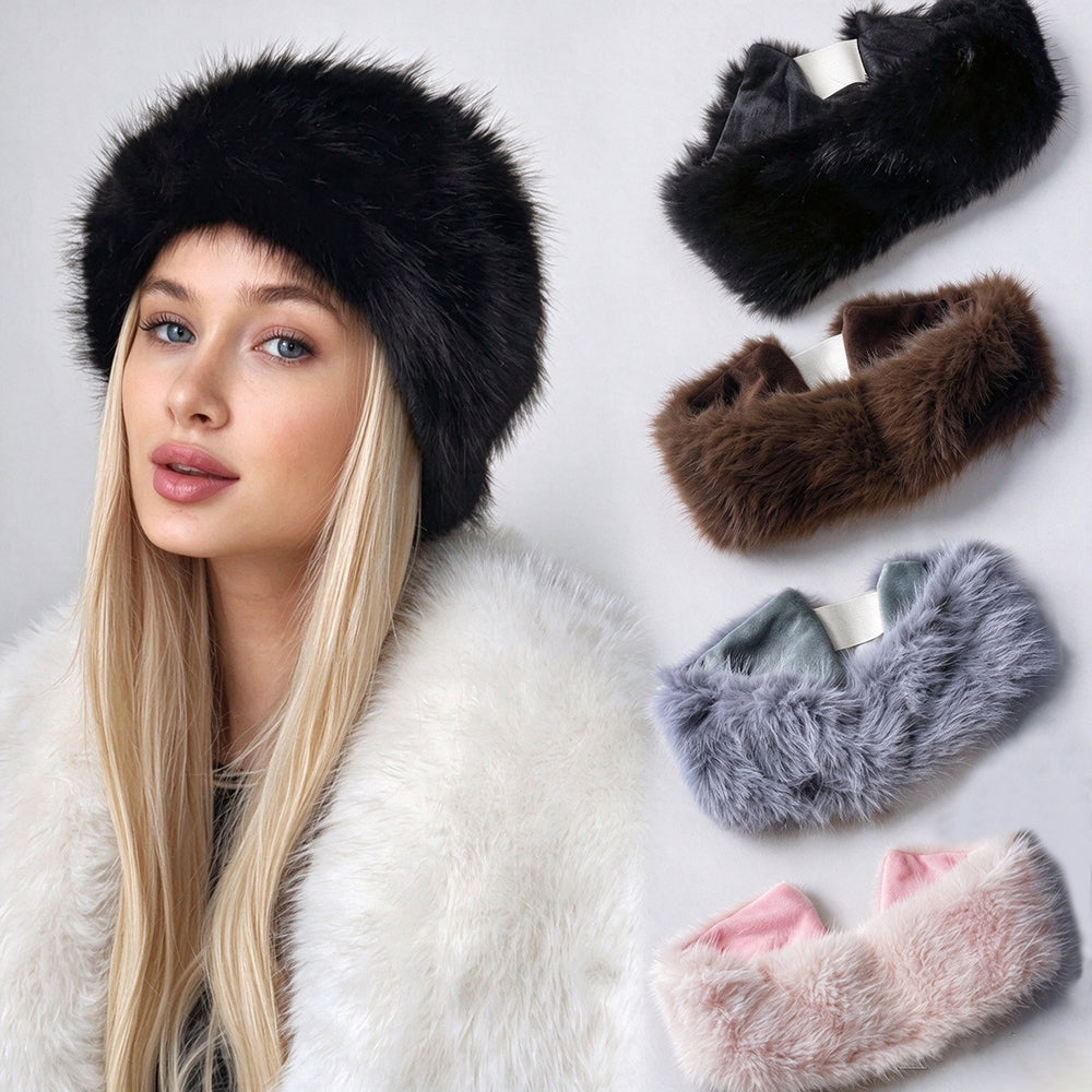 Faux Fur Headband Earwarmer - DippedShop Wholesale - #3363