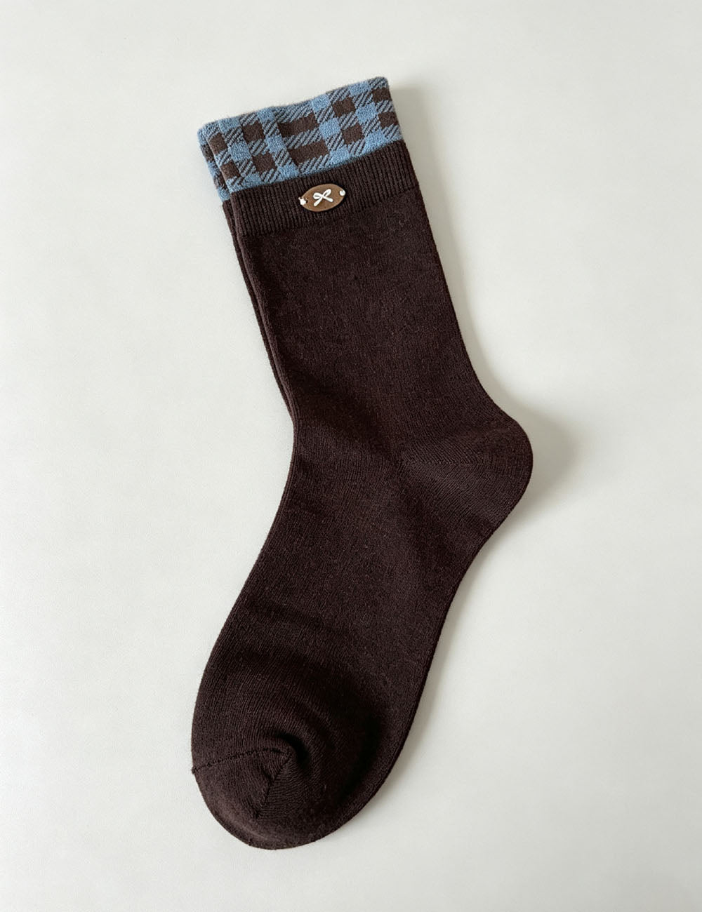 Winter Soft Color Block Slouch Crew Socks 6W8FSO543