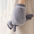 Faux Fur Touchscreen Gloves - DippedShop Wholesale - #2611