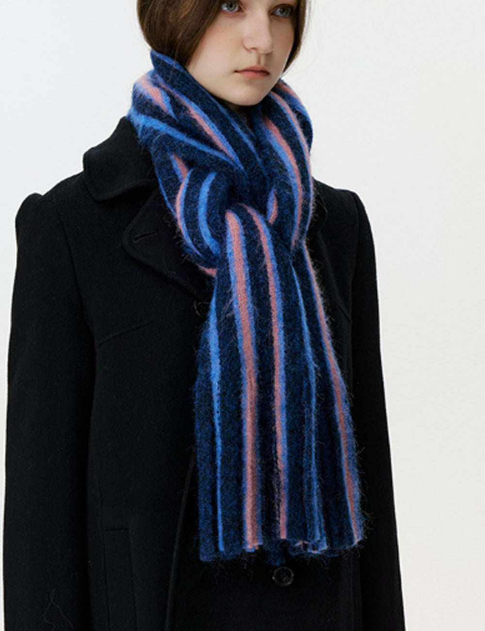 Color Block Tassel Scarf - DippedShop Wholesale - #9763