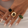 Enamel Statement Ring - DippedShop Wholesale - #2995