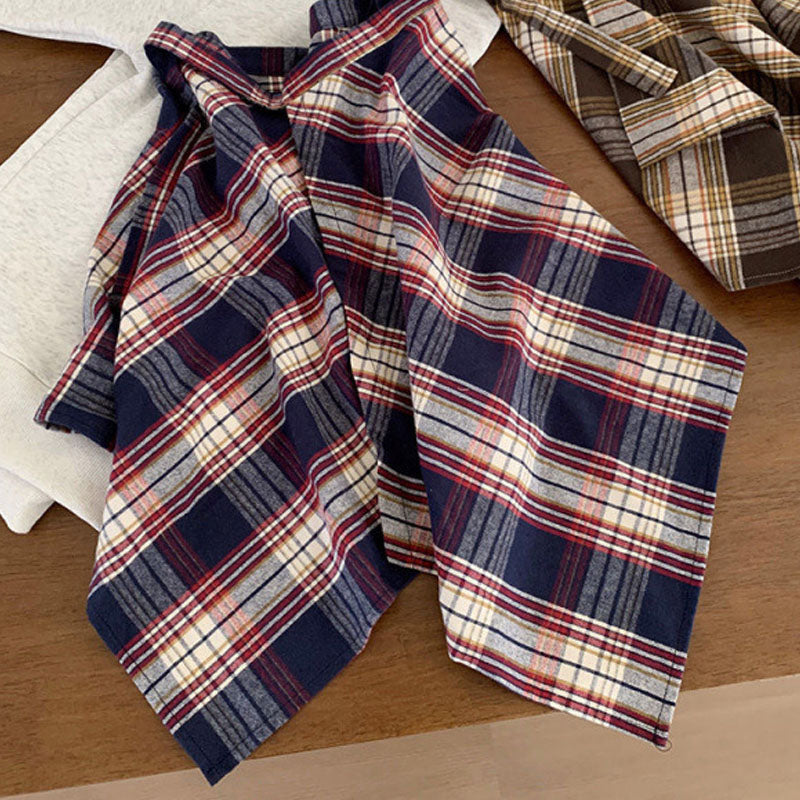 Asymmetrical Plaid Wrap Skirt - DippedShop Wholesale - #1283