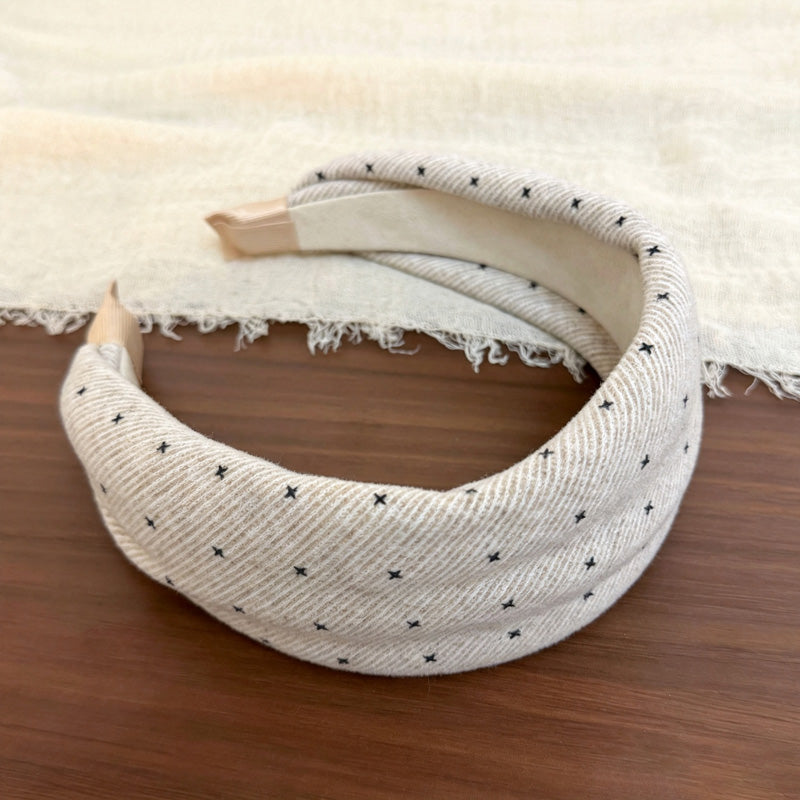 Cute Star Print Non-Slip Fabric Wide Headband 6W6HBD316