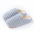 Fresh Striped Thicken Plush Warm Slippers 6W8FSP295