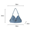 Chic Denim Large Capacity Shoulder Bag 6W10BBG1352