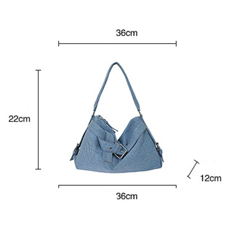 Chic Denim Large Capacity Shoulder Bag 6W10BBG1352