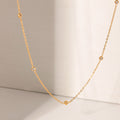 Trendy Gold Plated Cubic Zircon Choker Neckalce 6W6JNC1031