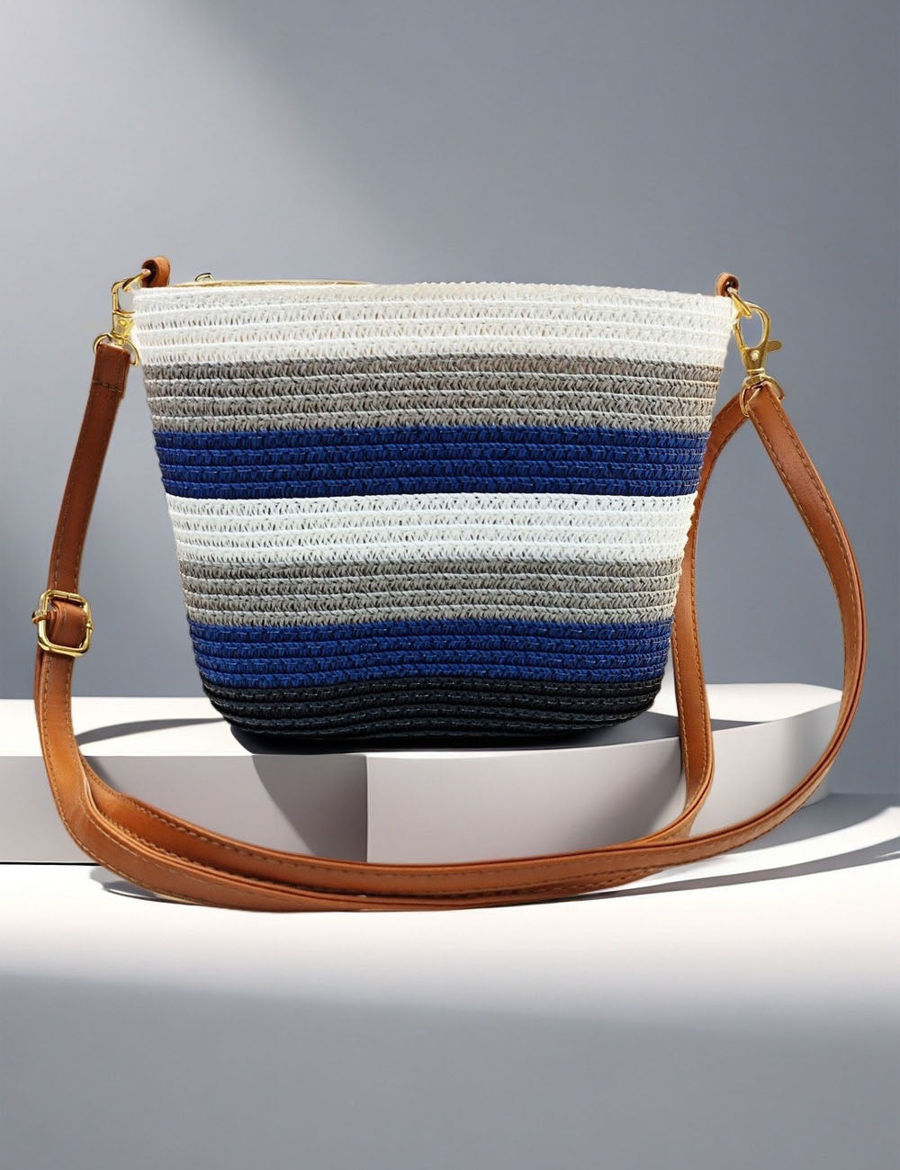 Straw Woven Crossbody Bag - DippedShop Wholesale - #1491