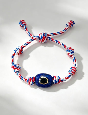 Vintage Evil Eye Stone Bradided Adjustable Bracelet 6W6JBR468