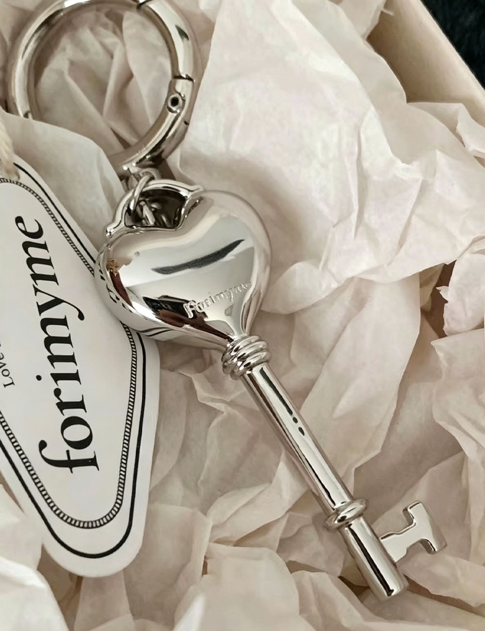 Stylish Gold Plated Heart Lock Keychain Bag Charm 6W10BBC705