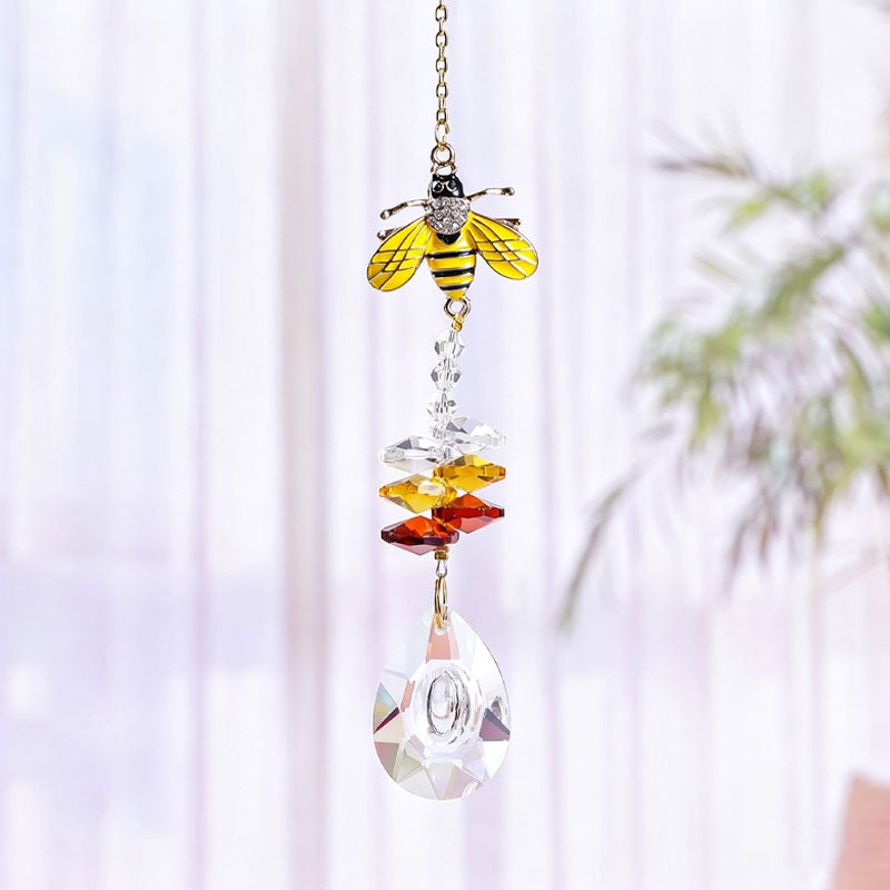 Floral Bee Pendant Suncatchers - DippedShop Wholesale - #4675
