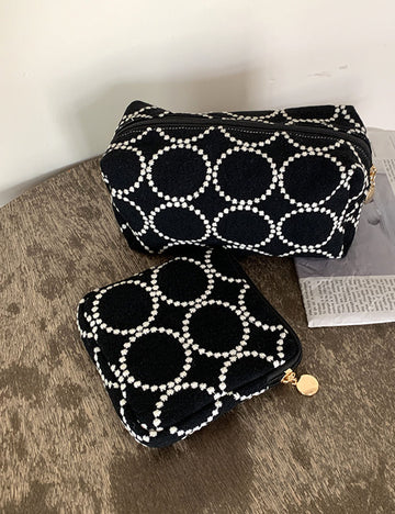 Vintage Embroidery Large Capacity Portable Cosmetic Bag 6S10BOB1024