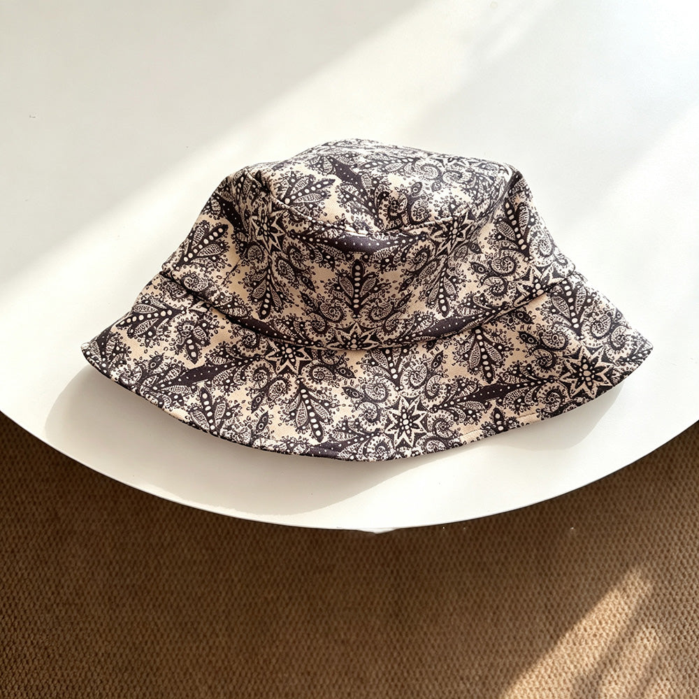 Boho Style Geometric Pattern Print Bucket Hat 6W6HAT794
