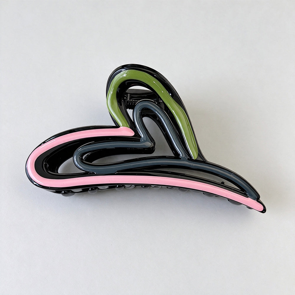 Heart Hair Claw - DippedShop Wholesale - #5443