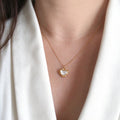 Cute Heart Shell Pendant Gold Plated Necklace 6W6JNC1079