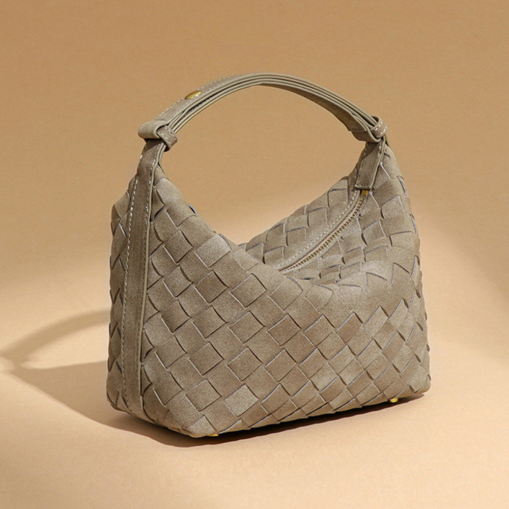 Minimalist Solid Color Woven Mini Handbag 6W10BBG2420