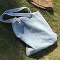Light Wash Denim Shoulder Tote Bag 10BBG2372