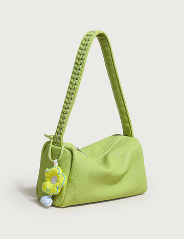 Simple Solid Color PU Handbag 6S10BBG1548