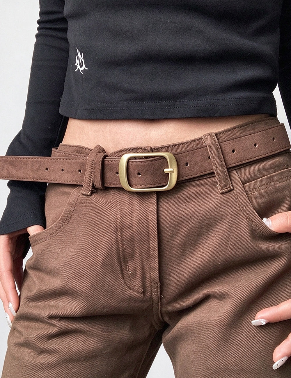Casual Solid Color PU Wide Waist Belt 6W6JBT219