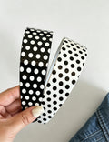 Elegant Polka Dot Acetate Wide Headband 6W6HBD373