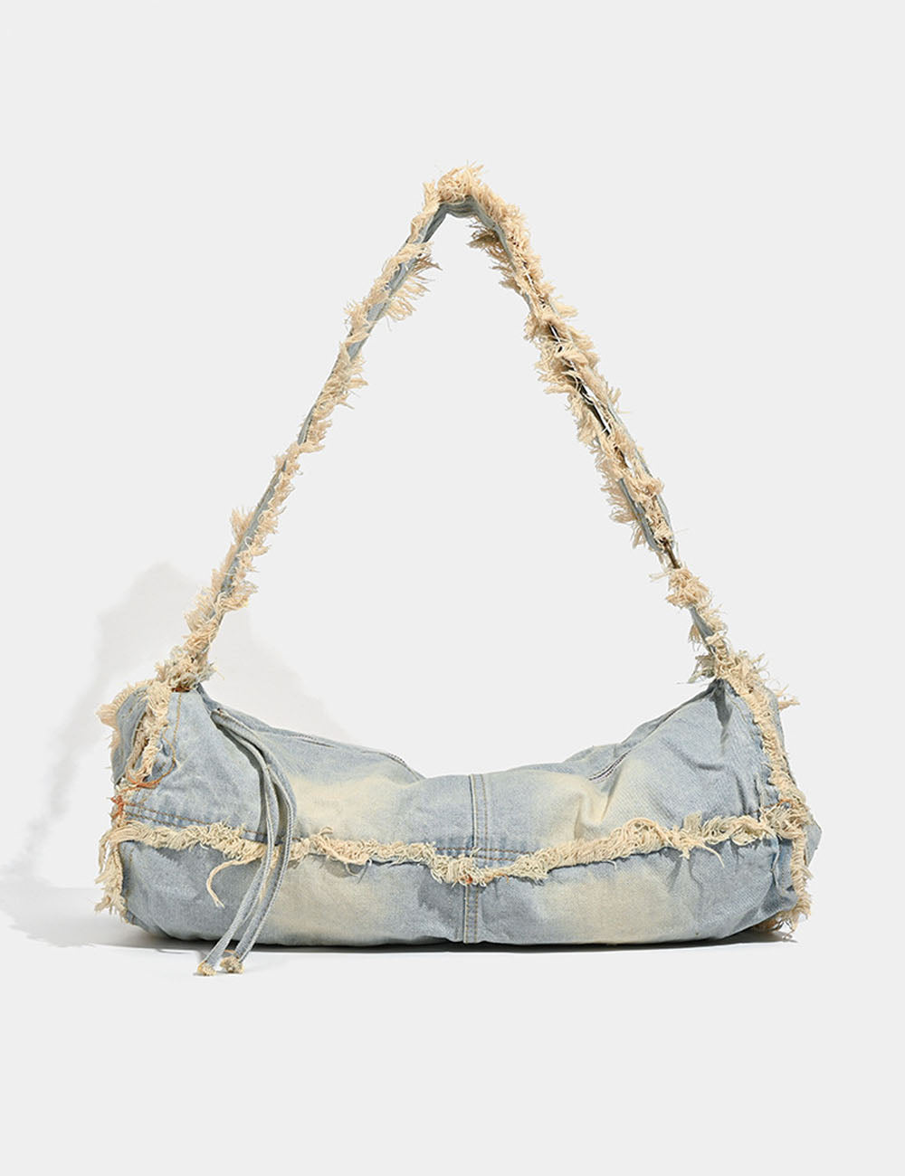 Large Capacity Washed Distressed Shoulder Bags 6W10BBG1341