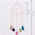 Natural Stones Geometric Crystal Chain Hanging Suncatchers MK2CZAS6H7HLS85