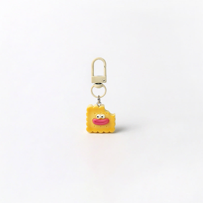Funny Mini Cookie Sausage Mouth Pendant Keychain 6W10BBC680