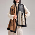 Reversible Cartoon Print Scarf - DippedShop Wholesale - #8339