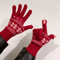 Fair Isle Touchscreen Knit Gloves - DippedShop Wholesale - #8131