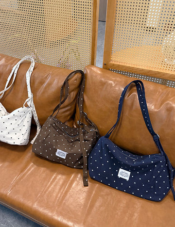 Retro Polka Dots Crossbody Bag 6W10BBG1331