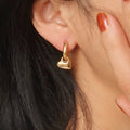 Heart Hoop Earrings - DippedShop Wholesale - #7283
