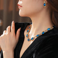 Retro Rhinestones Geometry Shape Choker Necklace 6W6JNC970