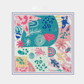Fashion Ocean Print Thin Square Silk Scarf 6W6NSC206