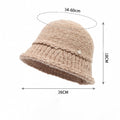 Chunky Knit Solid Color Bucket Hat 6W6HAT803