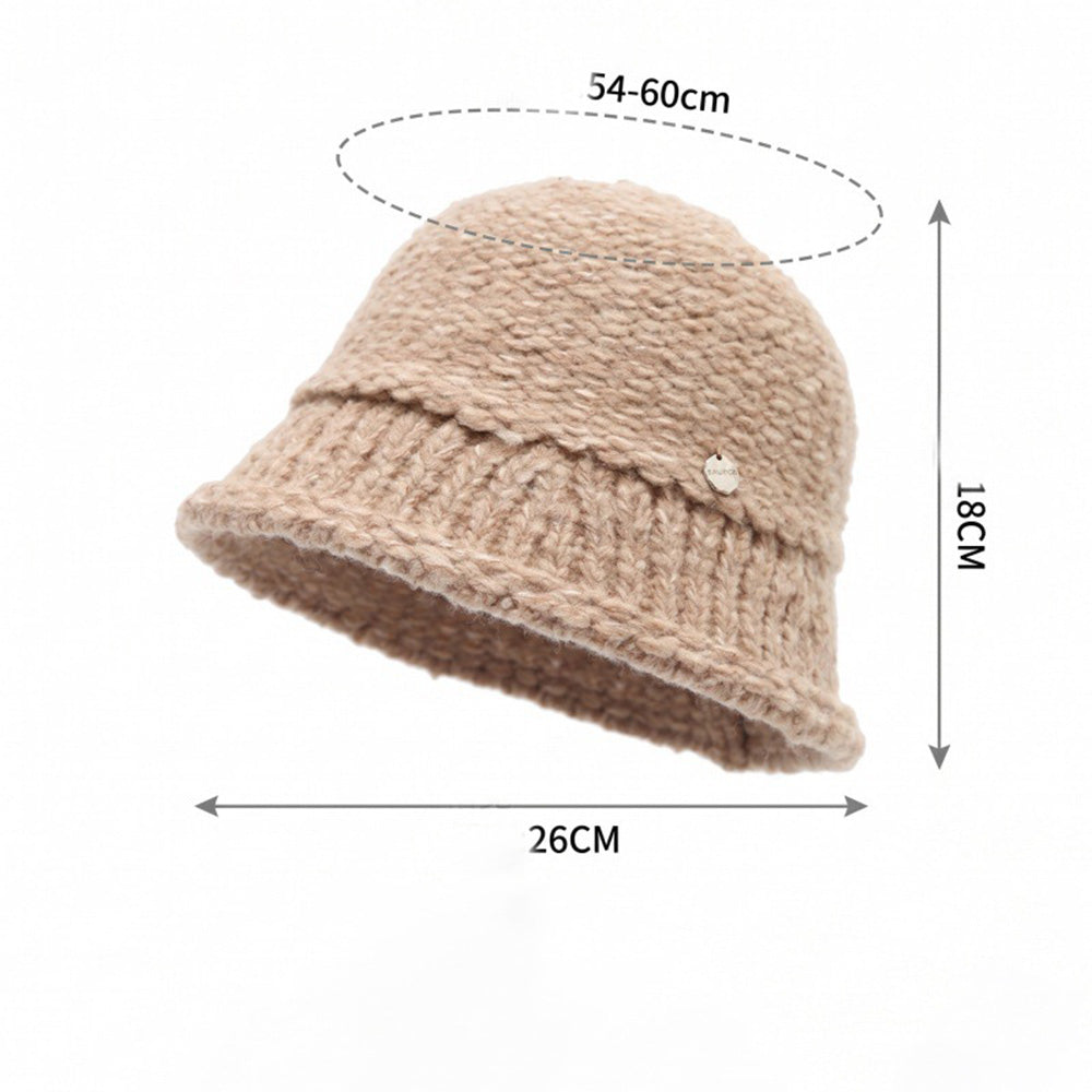 Chunky Knit Solid Color Bucket Hat 6W6HAT803