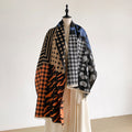 Reversible Houndstooth Shawl Scarf - DippedShop Wholesale - #1139