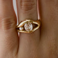 Oval Cubic Zirconia Ring - DippedShop Wholesale - #2851